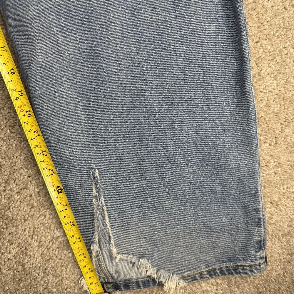 Y2K Levis 550 Jeans Mens 46x32 Light Wash Blue Denim Relaxed Tapered Pants
